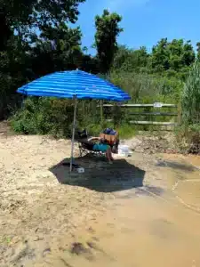 Hanging out at the beach