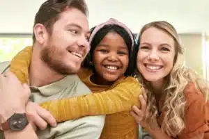 Parents with foster daughter