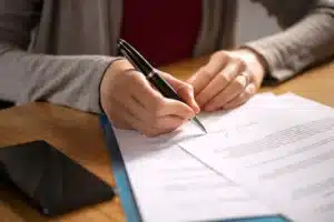 Person signing documents