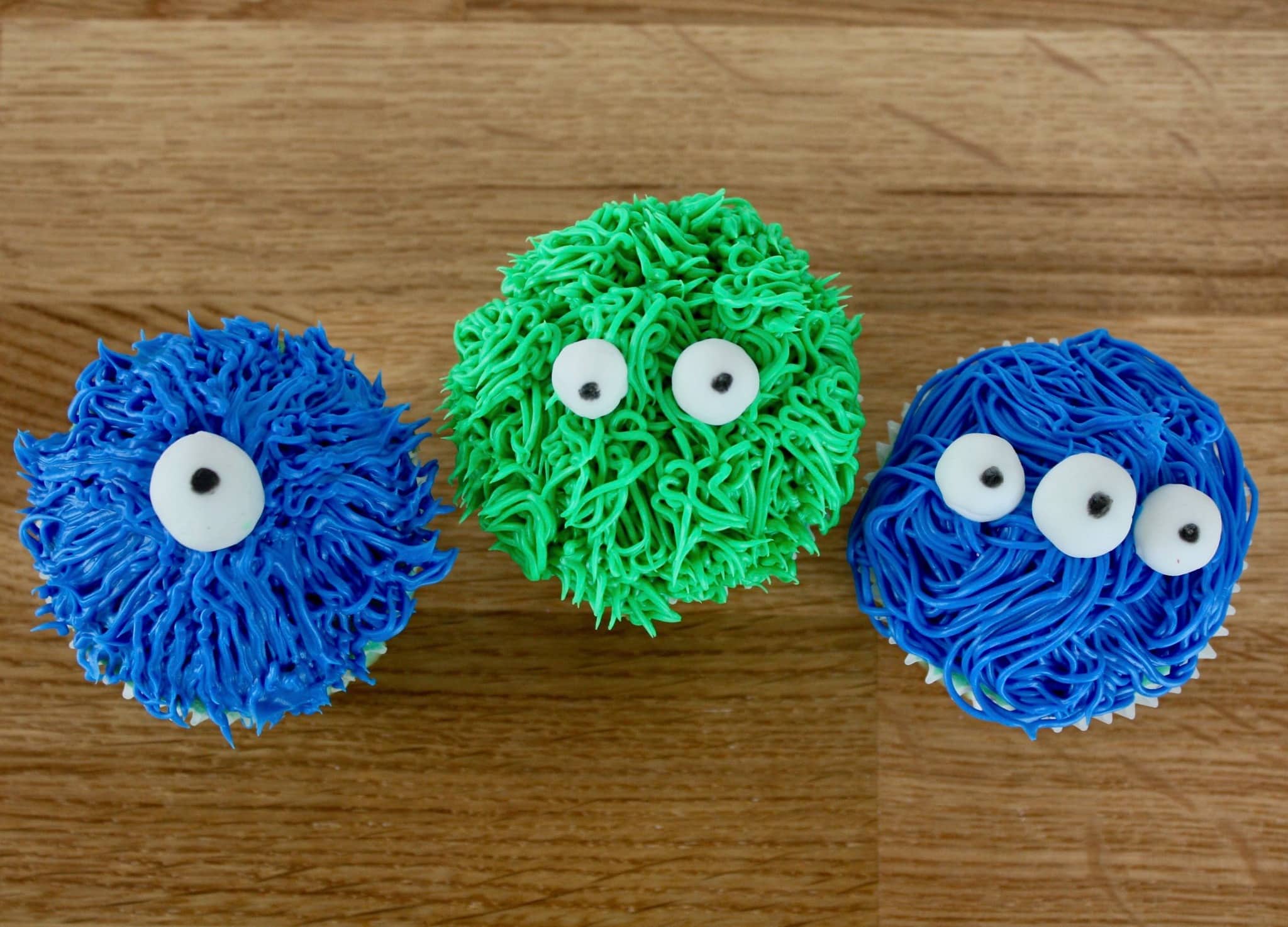 monster cupcakes