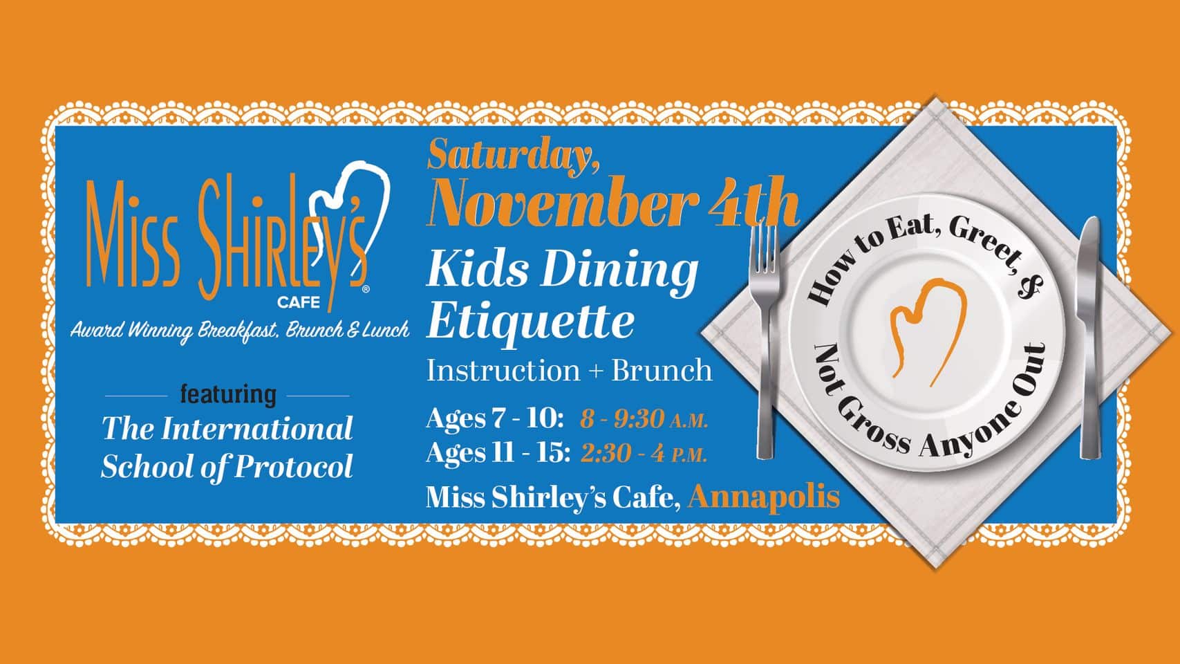 Miss Shirley's Etiquette Brunch