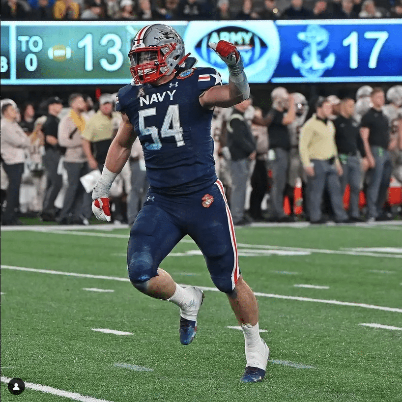 Navy Football player