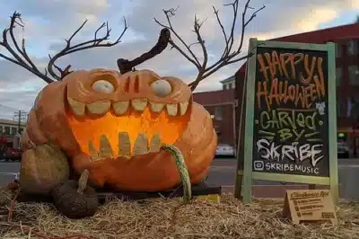 Scary giant pumpkin