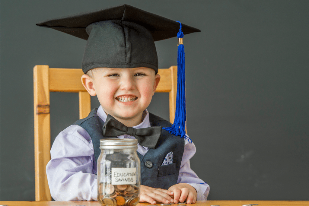 boy in graduation cap