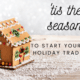Ginger bread house with snow start your own holiday tradition