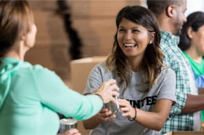 food bank volunteer