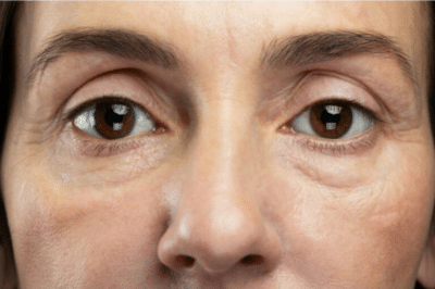 upclose of woman's under-eyes face