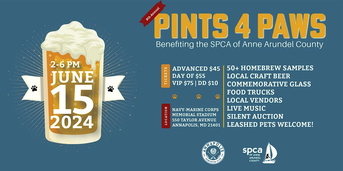 pints 4 paws poster