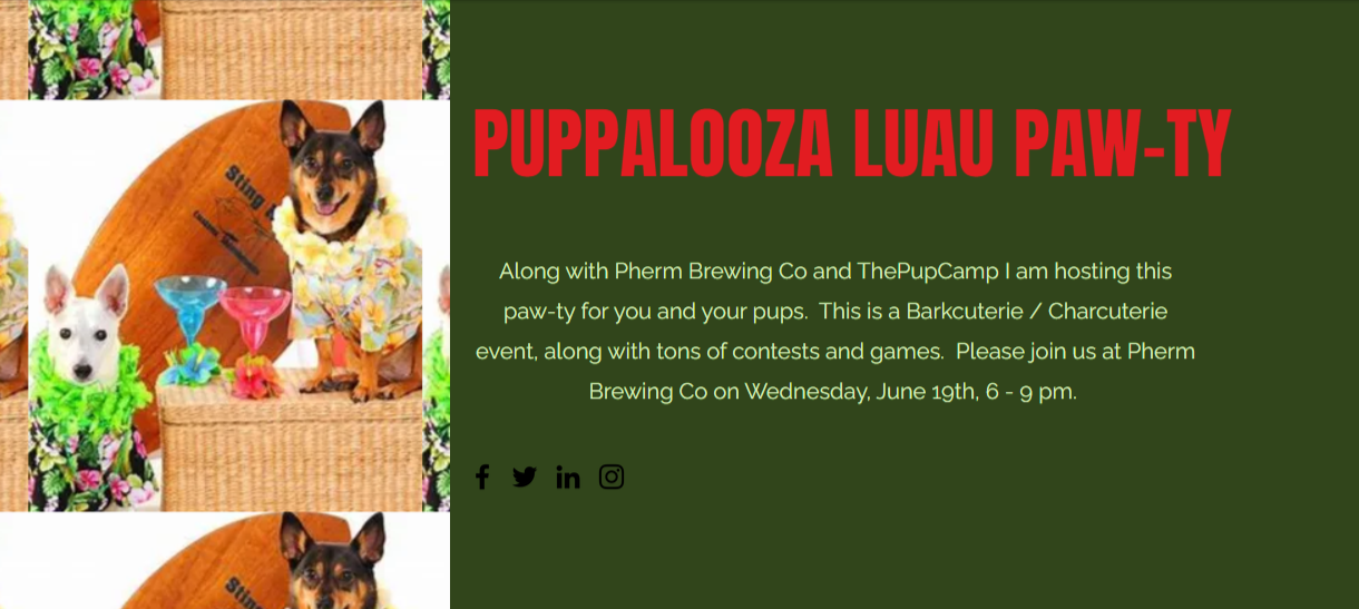 Puppalooza Luau Paw-ty