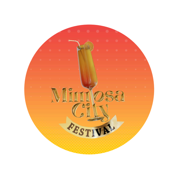 Flyer for Mimosa City Festival with picture of mimosa