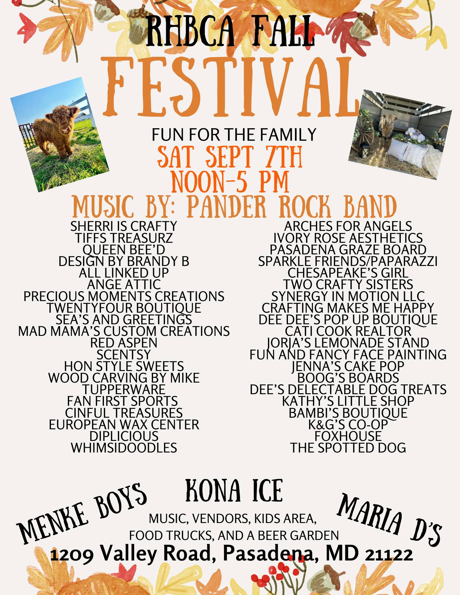 Rock Hill Beach Community Fall Festival lineup