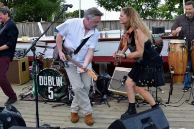 A picture of the Dublin 5 performing at Tides and Tunes