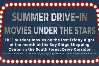SOFO's summer drive-in movies flyer