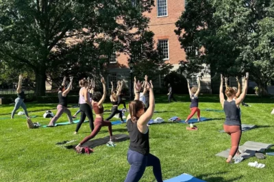 A photo of Yoga on the Green.