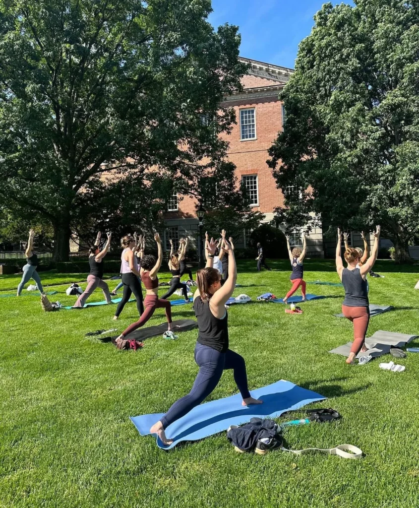 A photo of Yoga on the Green.