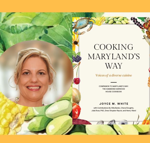 blonde lady next to a cookbook