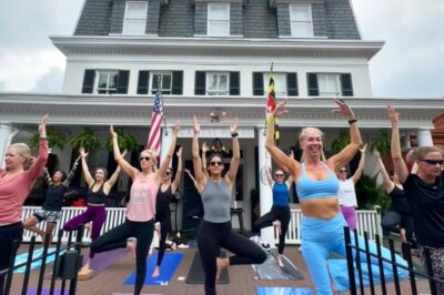 Yoga on the Parley Room Patio