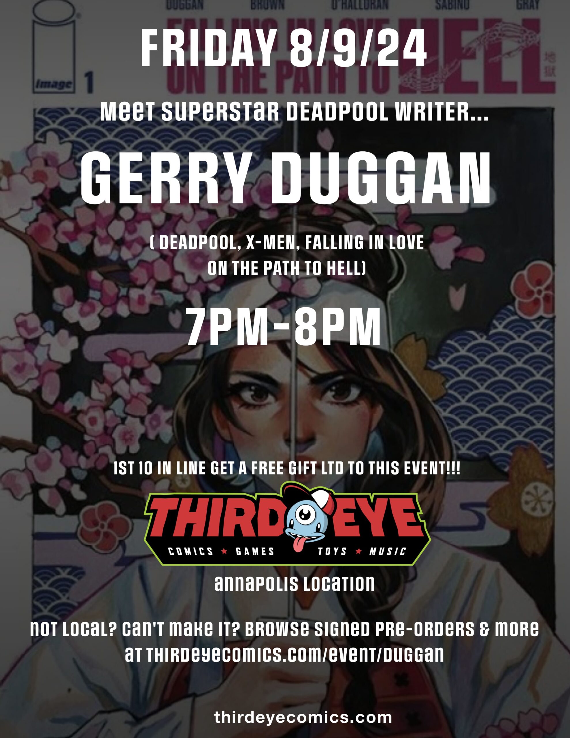 Gerry Duggan at Third Eye Comics