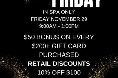 Black Friday @ Even Keel Wellness Spa