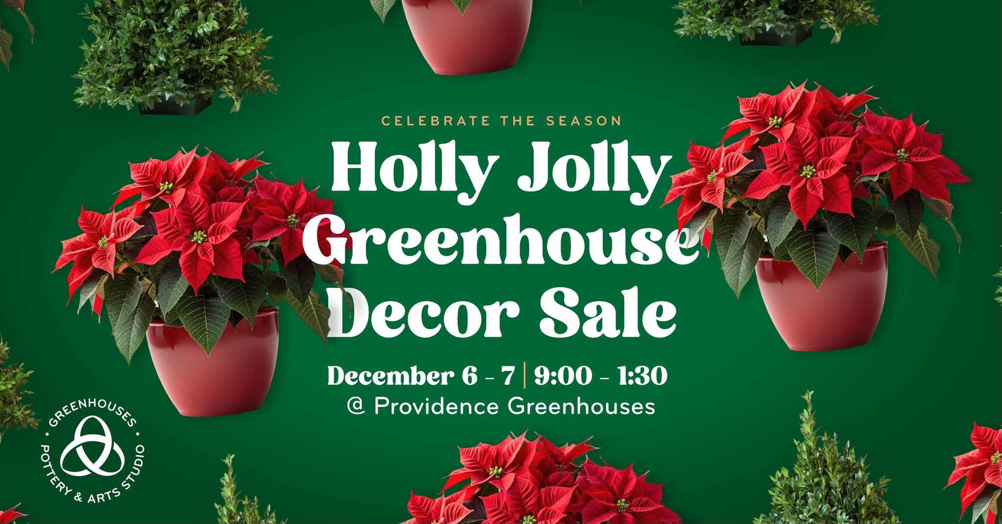 Holly Jolly Greenhouse Decor Sale