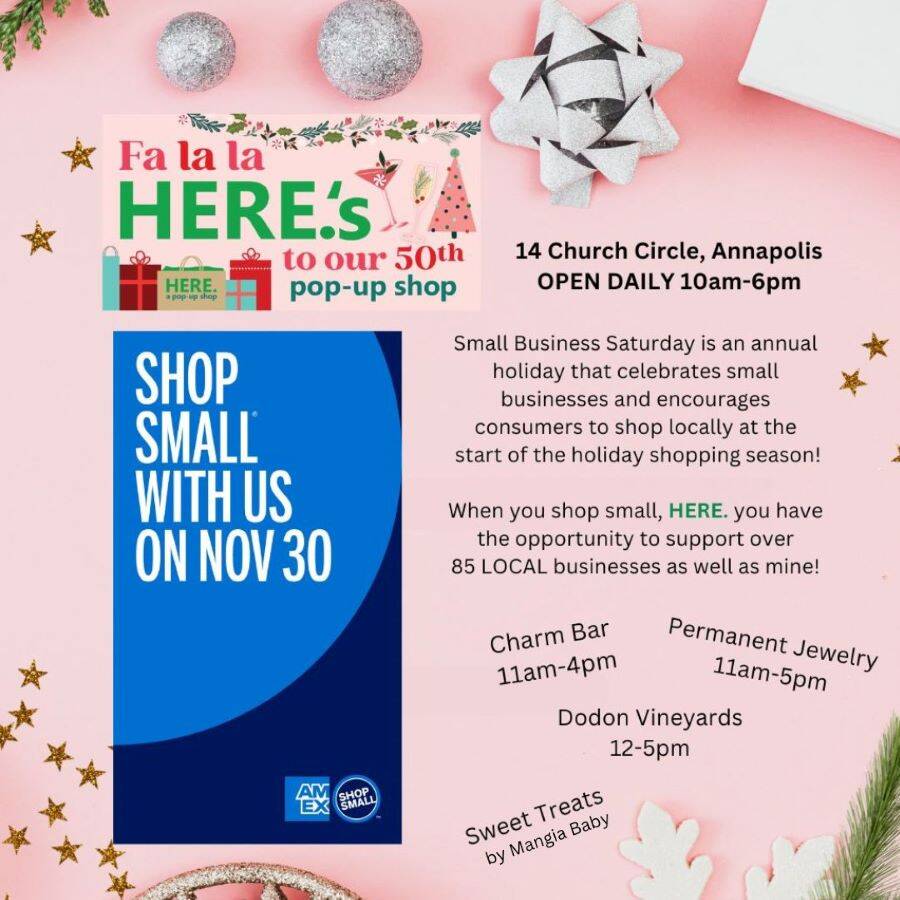 Small Business Saturday @ HERE. a pop-up shop