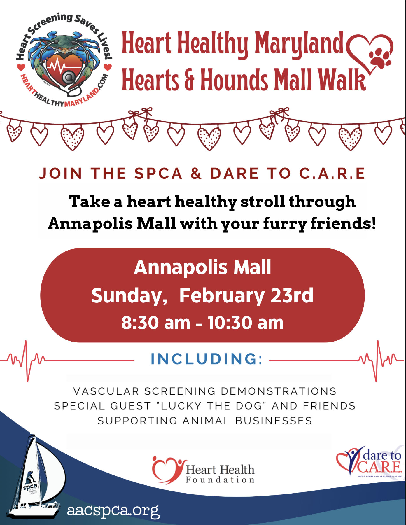 Hearts and Hounds Mall Walk