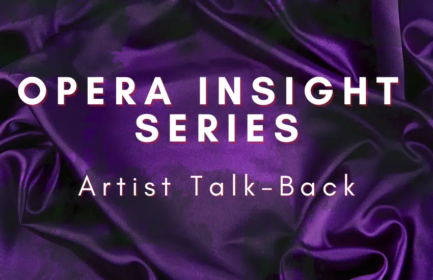 La Traviata Artist Talk Back