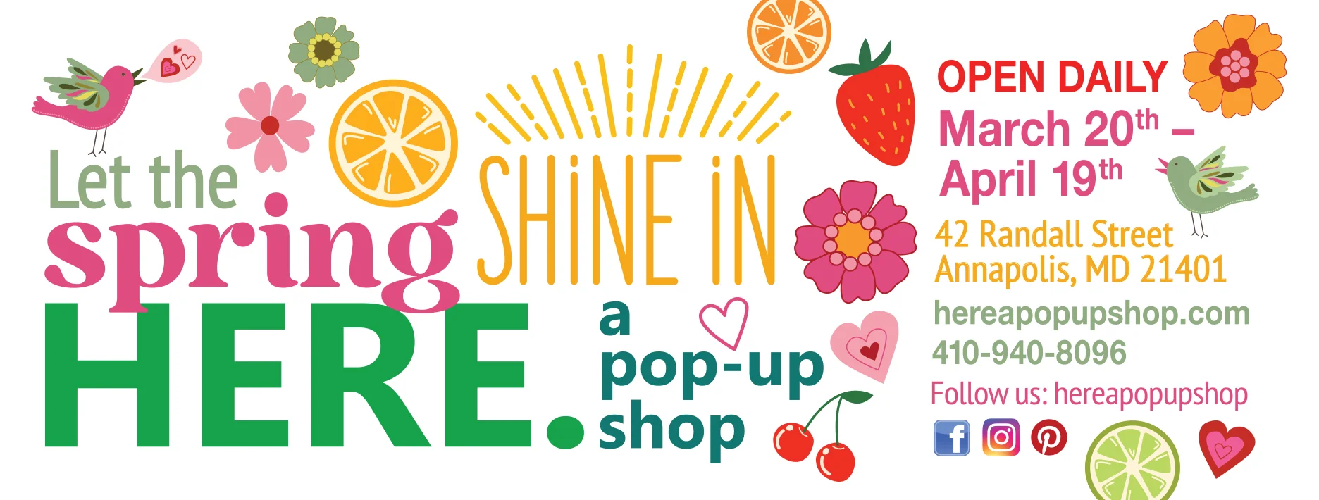 HERE. a pop-up shop's 12th Anniversary Party