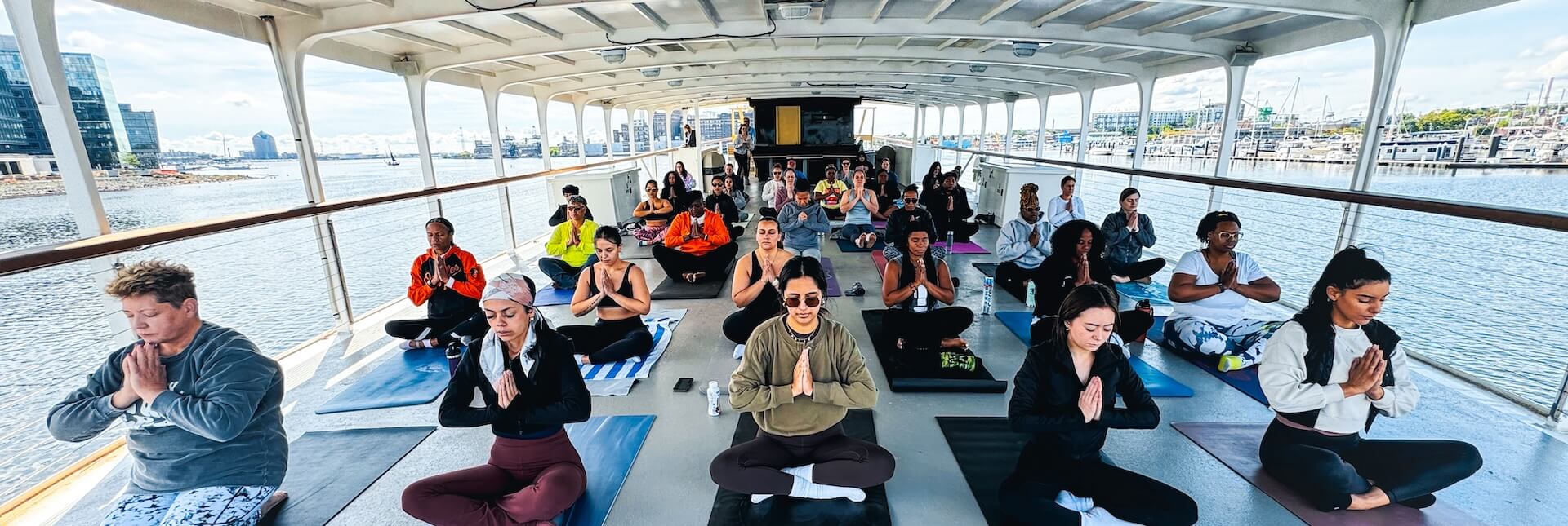 Yoga on a Yacht