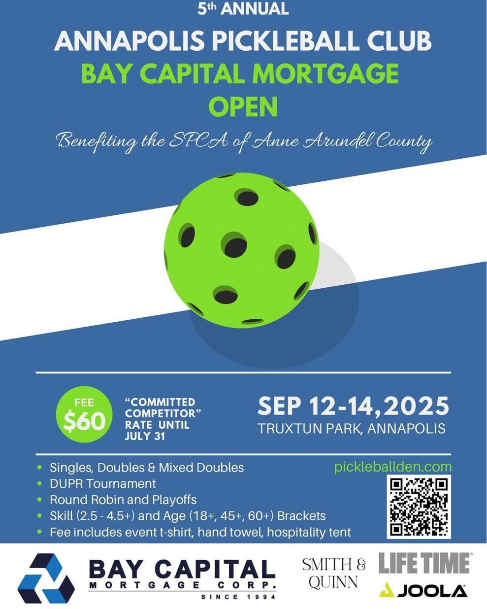 Annapolis Pickleball Club Bay Capital Mortgage Open