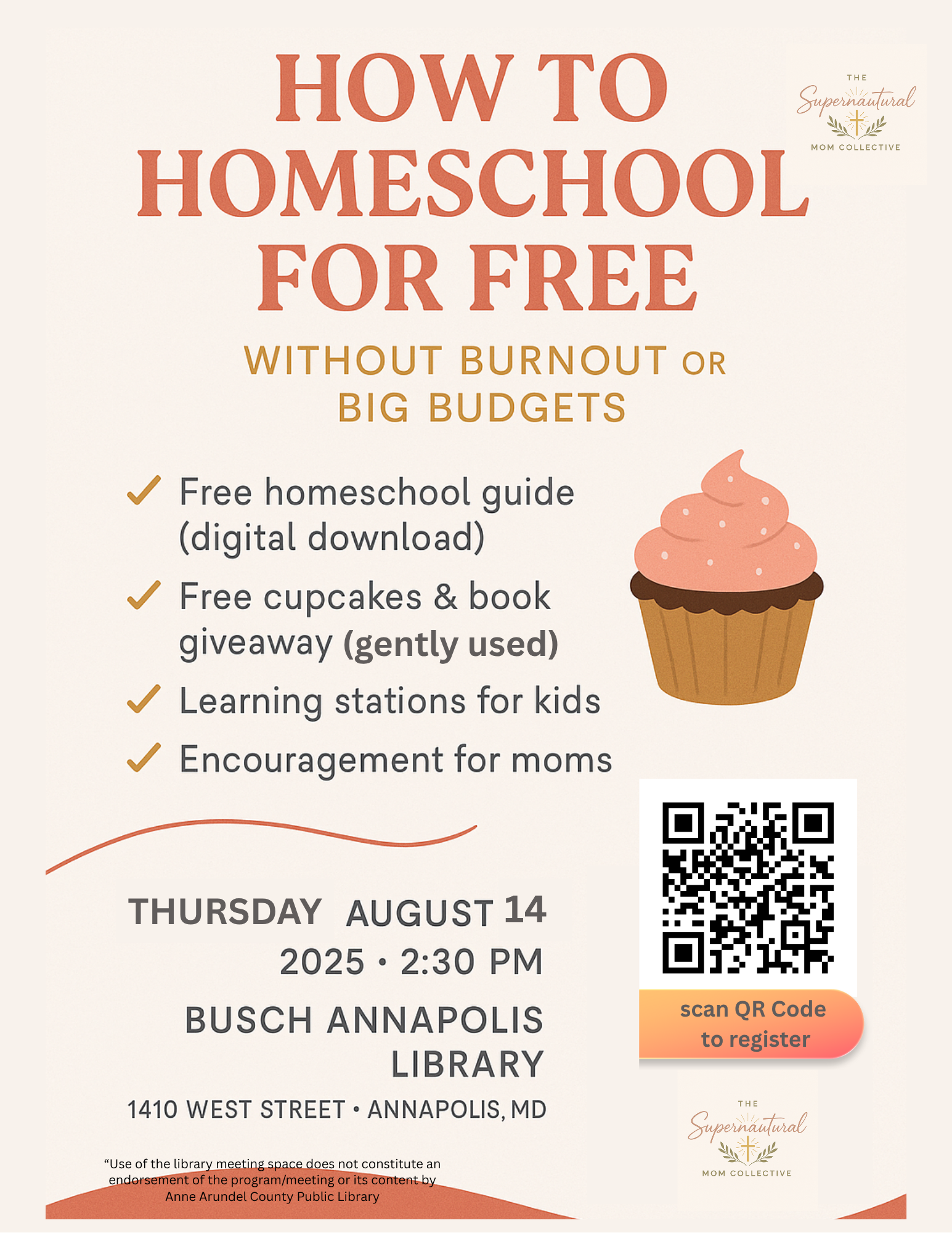 homeschool workshop flyer