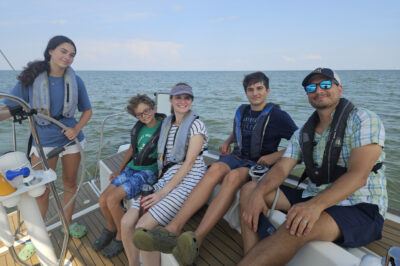 A day of lessons is perfect for the whole family. Photo courtesy of Morgan Bowen, The Sailing Academy Administrator.