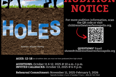Audition Notice: HOLES at Children's Theatre of Annapolis