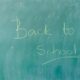 Chalkboard with text that says, "Back to School"