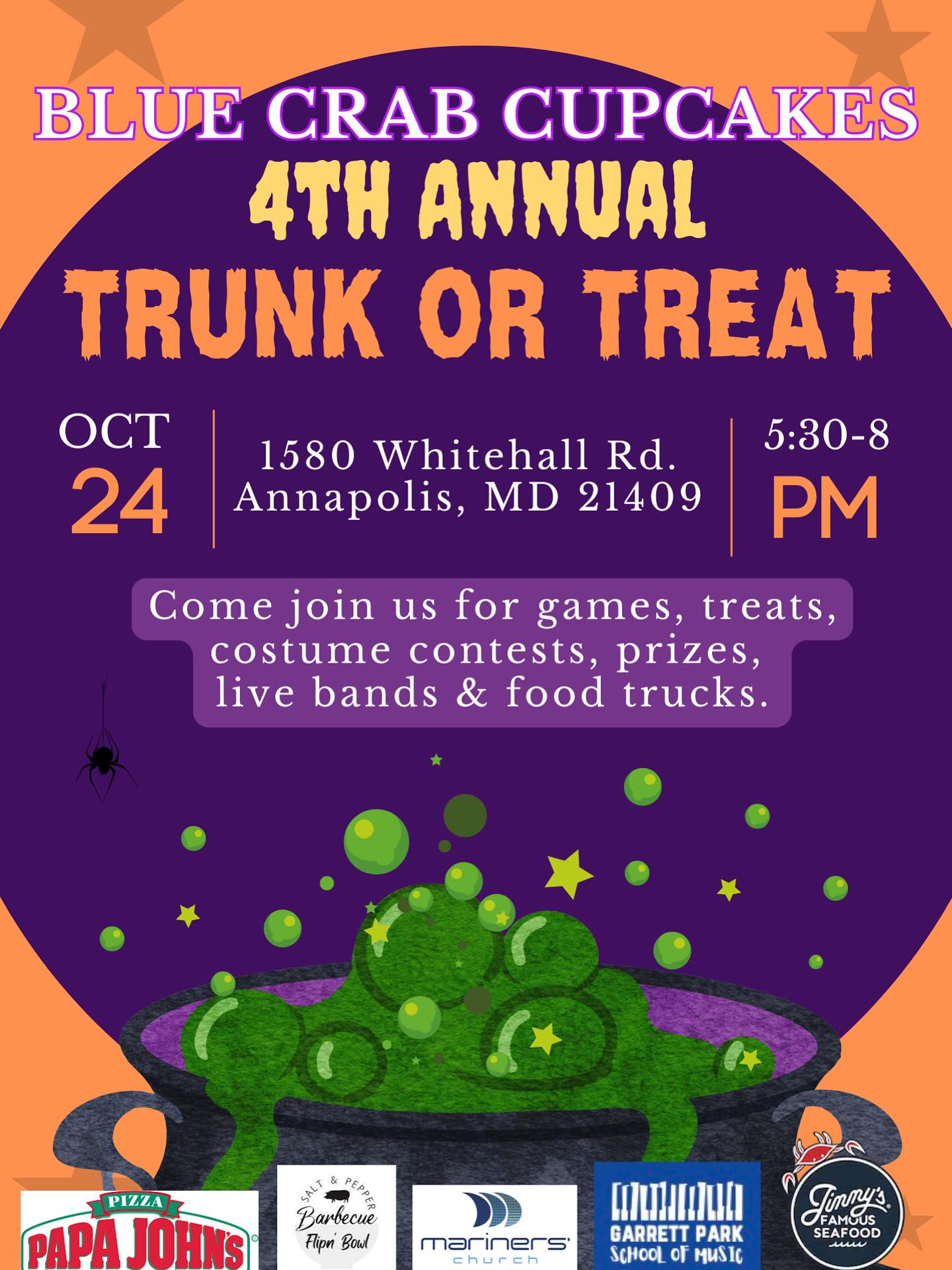 Blue Crab Cupcakes 4th Annual Trunk or Treat