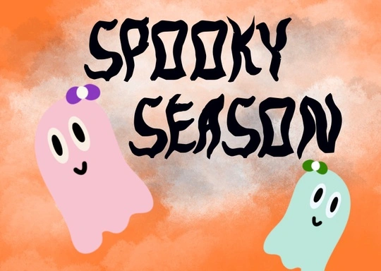 Spooky Season: Pastel and Peculiar Collage
