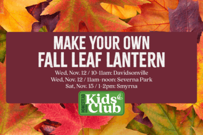 Fall Leaf Lantern Workshop