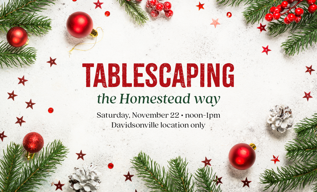 Tablescaping the Homestead Way