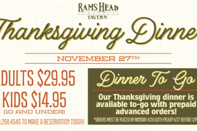 Thanksgiving @ Rams Head Tavern