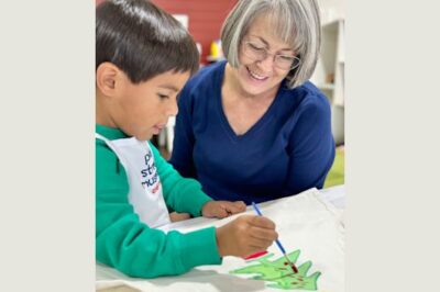 Holiday Apron Dip Dye Painting Event