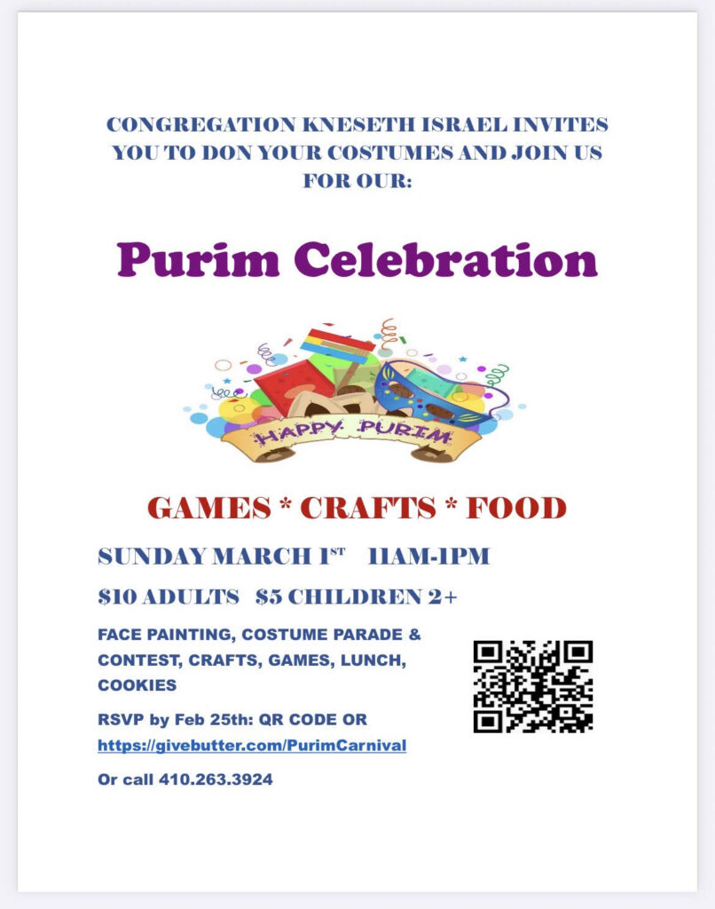 Purim Carnival and Lunch