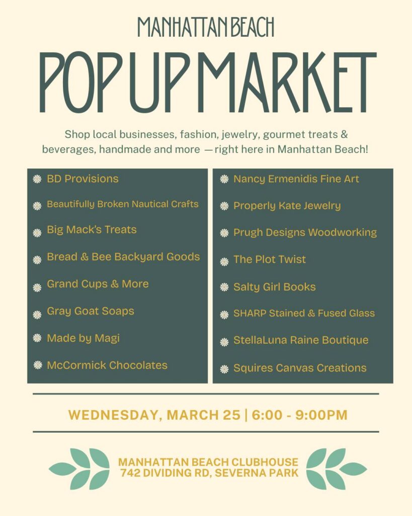 Manhattan Beach Pop Up Market
