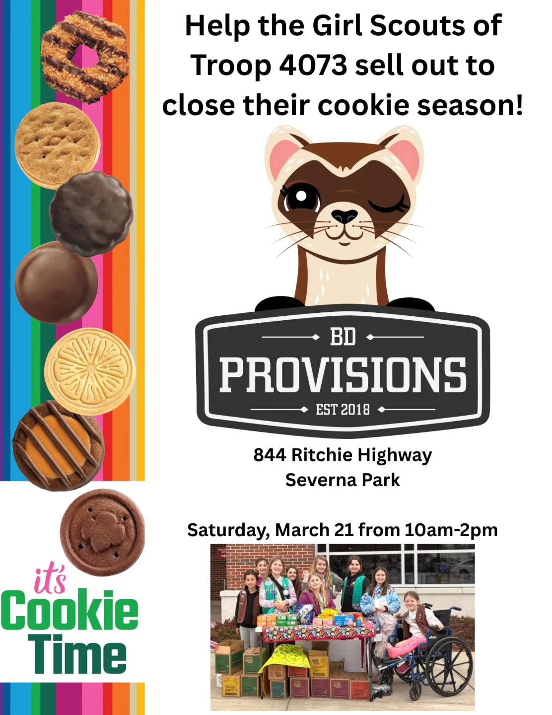 Girl Scout Cookies @ BD Provisions
