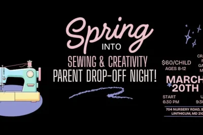 Spring Into Sewing—Parent Drop-Off Night