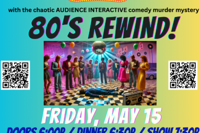 80s Rewind Murder Mystery Dinner