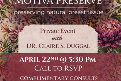 Motiva Preserve Event w/ Dr. Claire S. Duggal