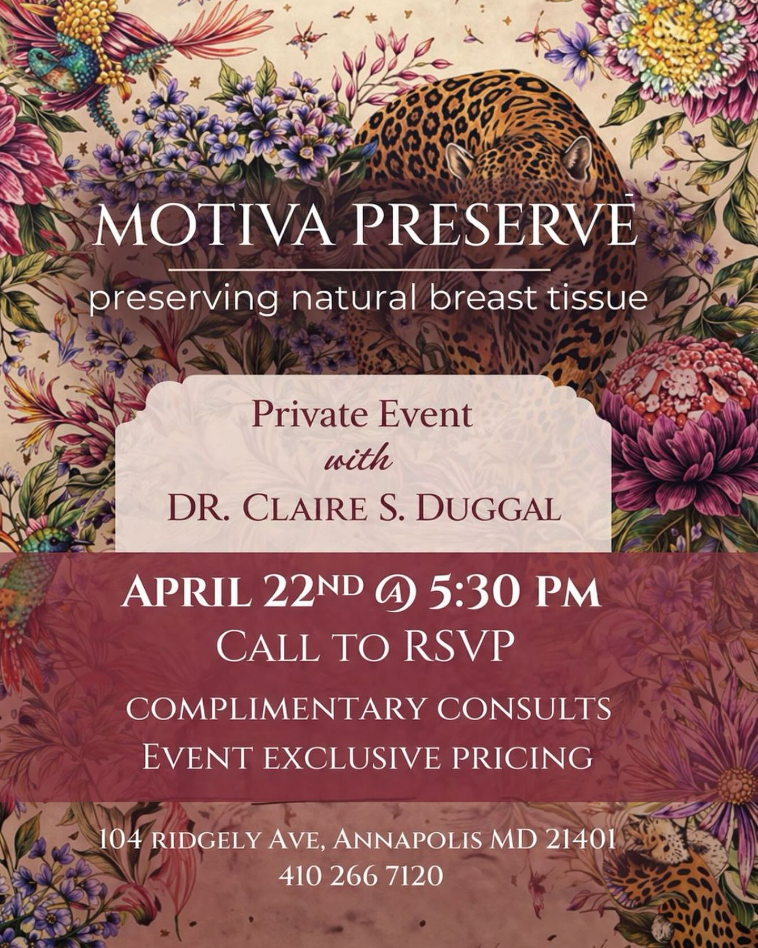Motiva Preserve Event w/ Dr. Claire S. Duggal