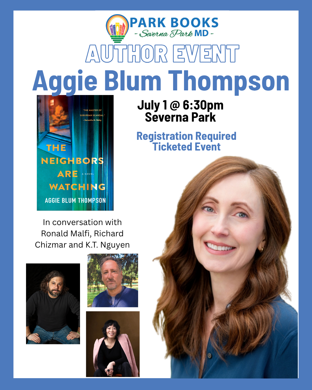 Author Event: Aggie Blum Thompson