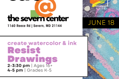 Watercolor & Ink Resist Drawings