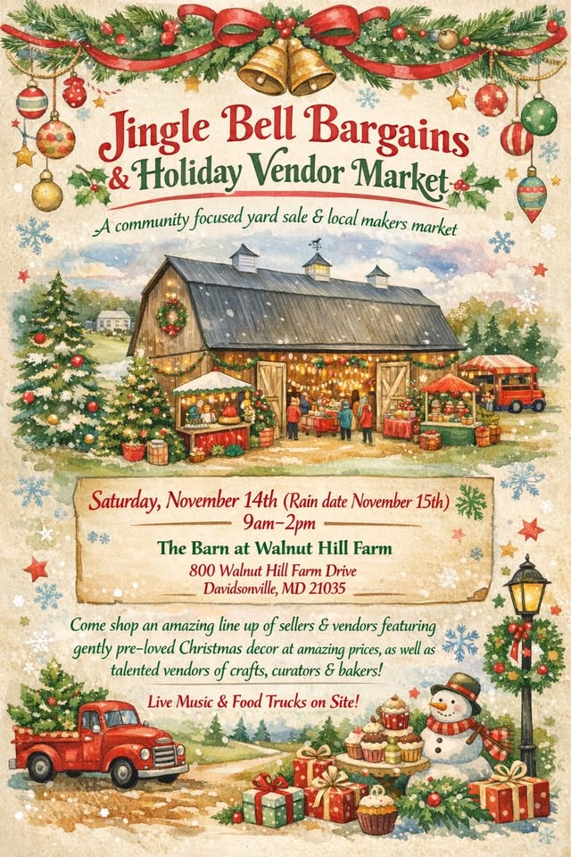 Jingle Bell Bargains Yard Sale & Holiday Vendor Market